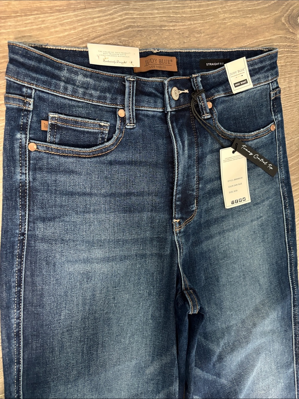 Judy Blue Alyssa Tummy Control Classic High Waist Straight Jean NWT Size 9/29 - Picture 5 of 11